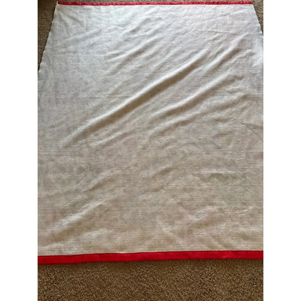 Vintage 90s Disney 101 Dalmatians Beacon USA Satin Trim Blanket 73x86